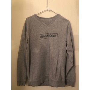 Gray “Transform” Crew Neck Sweatshirt